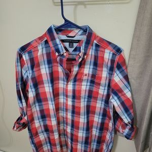 Boys Tommy Hilfiger Button Down Shirt, Size L (16/18)